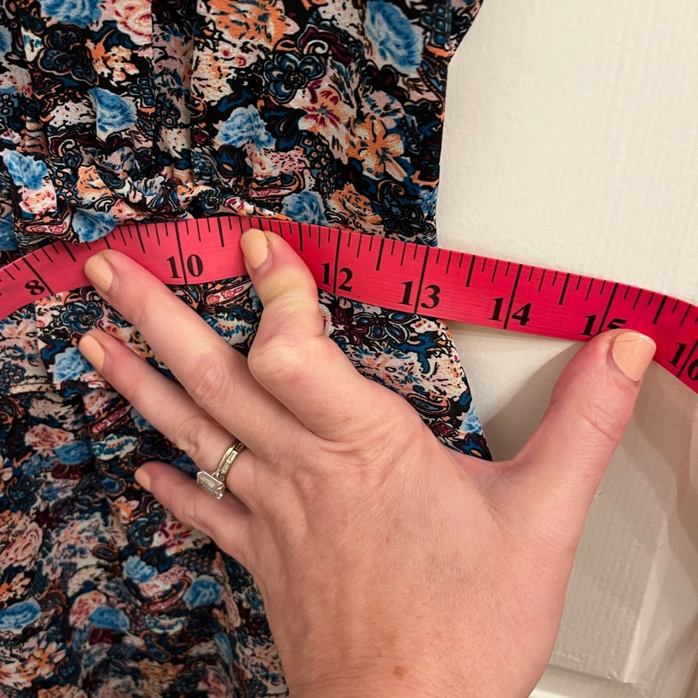 J Crew Floral V Neck Midi Dress Size 2 - Picture 12 of 13